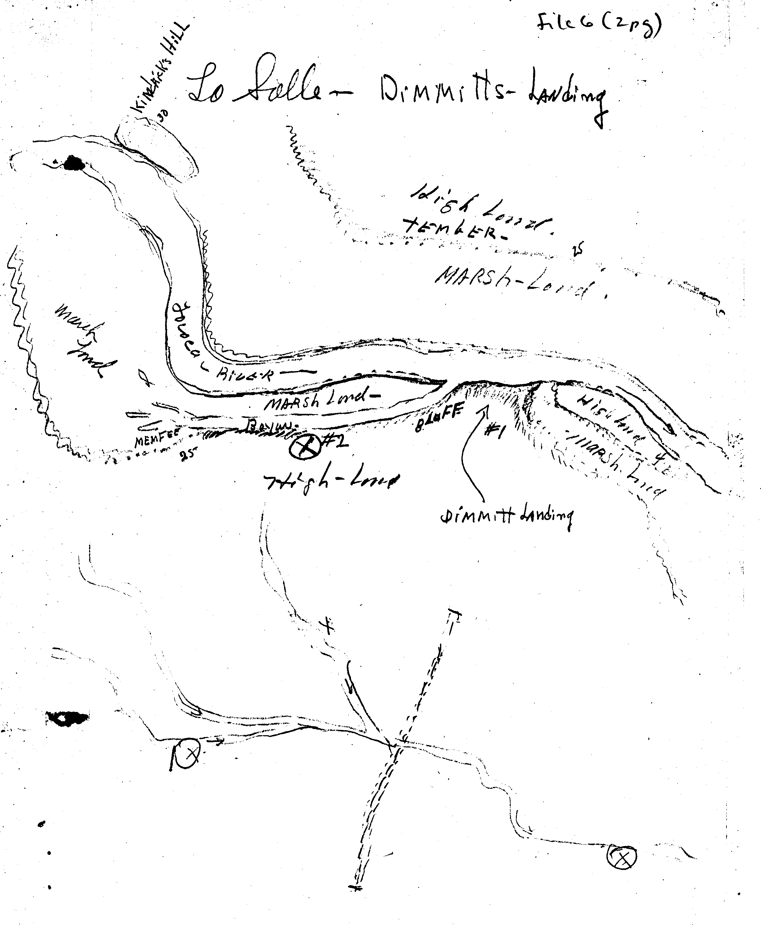 Drawing of LaSalle - Dimmitt's Landing